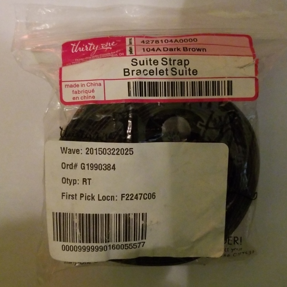 Thirty-One Suite Strap Dark Brown